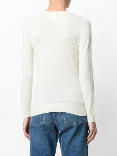Shop La Fileria For D'aniello Long Sleeved Sweatshirt - White