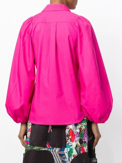 Shop Comme Des Garçons Bubble Sleeved Shirt - 2 Pink