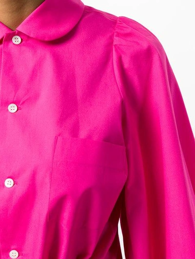 Shop Comme Des Garçons Bubble Sleeved Shirt - 2 Pink