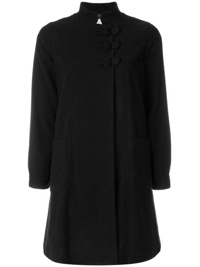 Shop Visvim Single Breasted Coat In Black