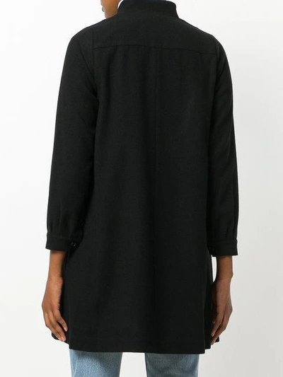 Shop Visvim Single Breasted Coat In Black