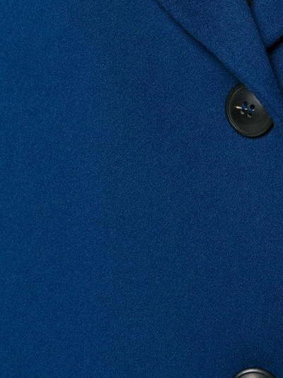 Shop Alberto Biani Oversized Single-breasted Coat - Blue