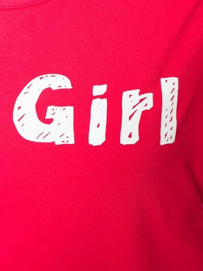 Shop Comme Des Garcons Girl Comme Des Garçons Girl Logo T-shirt - Red