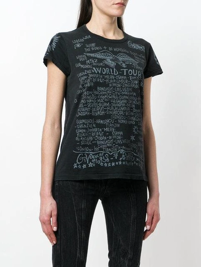 Shop Givenchy World Tour Printed T-shirt In Black