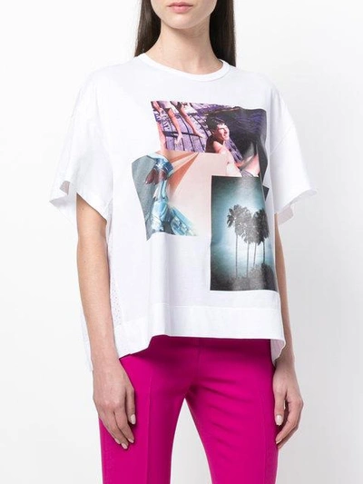 Shop N°21 Photo Collage T-shirt In White