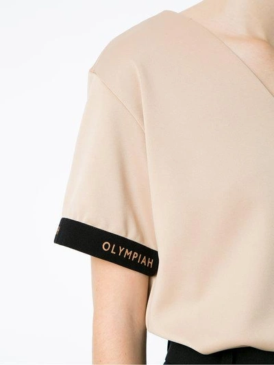 Shop Olympiah Flamingo T-shirt X Silvia Braz In Neutrals