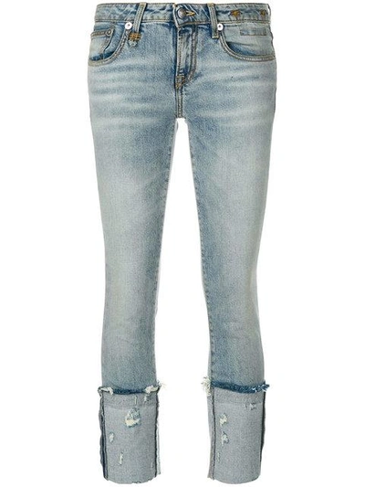 Shop R13 Kate Skinny Jeans In 46b Leyton Blue