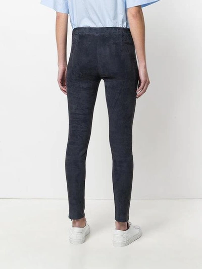 Shop Arma Skinny Trousers In Blue