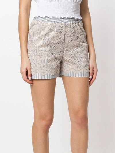 Shop Miahatami Floral Lace Shorts