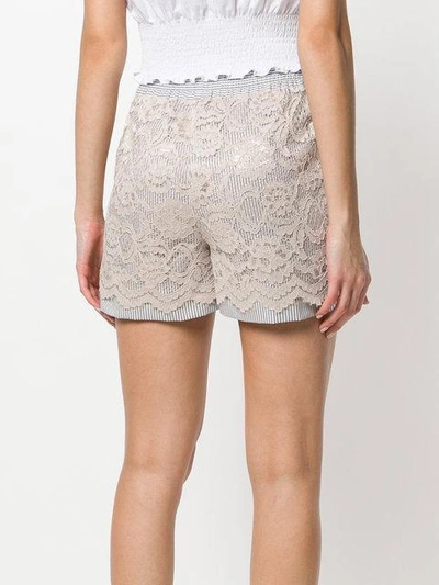 Shop Miahatami Floral Lace Shorts