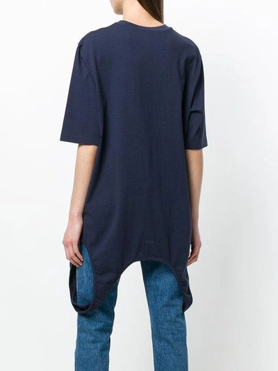 Shop Yang Li Asymmetric T-shirt - Blue