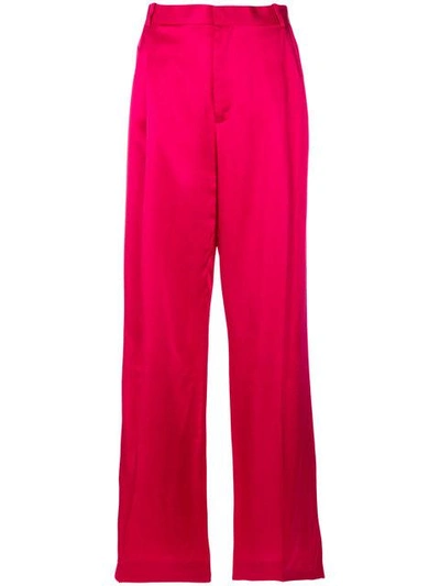 Shop Givenchy Palazzohose Mit Hohem Bund In 675 Fushia