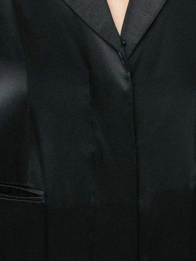 Shop Fleur Du Mal Classic Satin Jumpsuit In Black