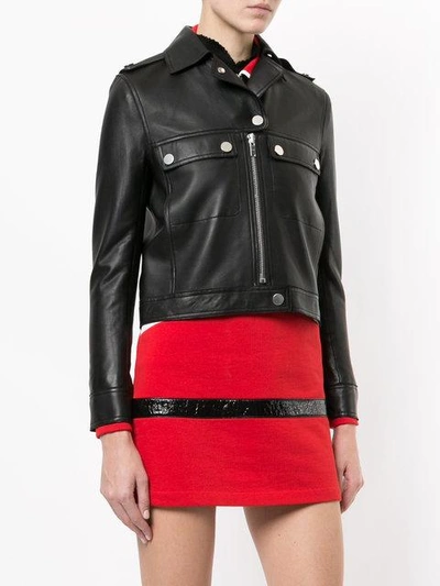 Shop Courrèges Classic Biker Jacket