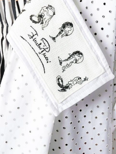 Pucci Eyelet-embellished Oversized Coat