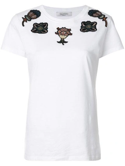 Shop Valentino Popflowers Appliqué T-shirt