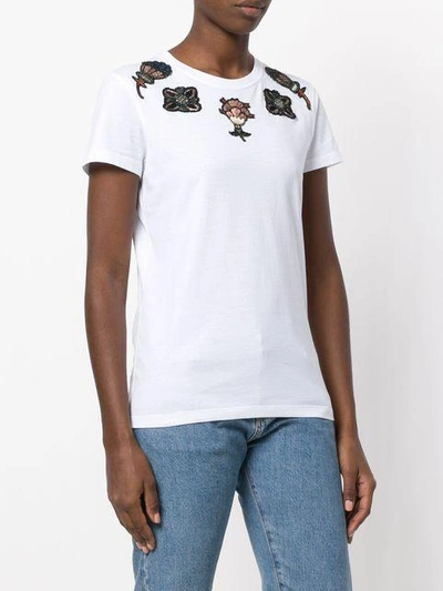 Shop Valentino Popflowers Appliqué T-shirt