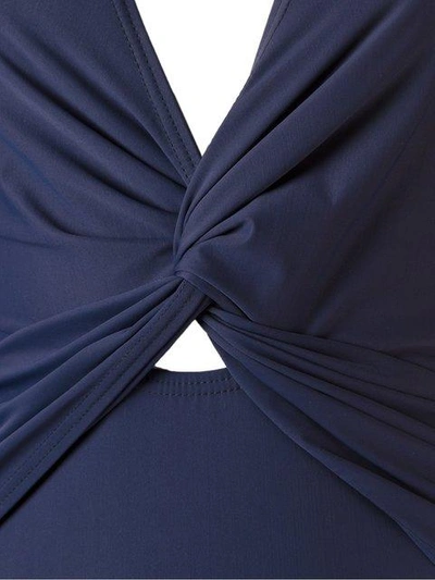 Amir Slama Panelled Swimsuit In Blue