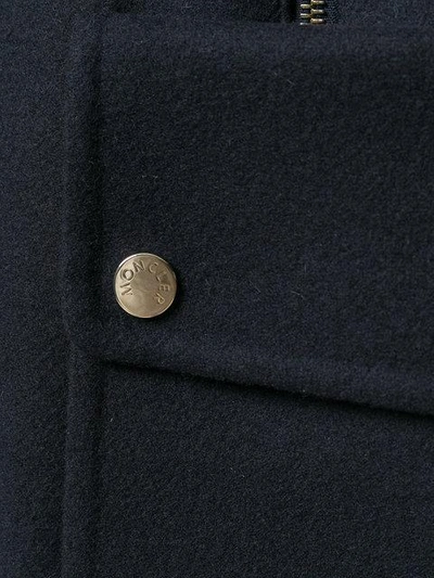 Moncler Acanthus Reversible Coat In Blue | ModeSens