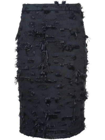 Shop Kimora Lee Simmons Fringed Pencil Skirt