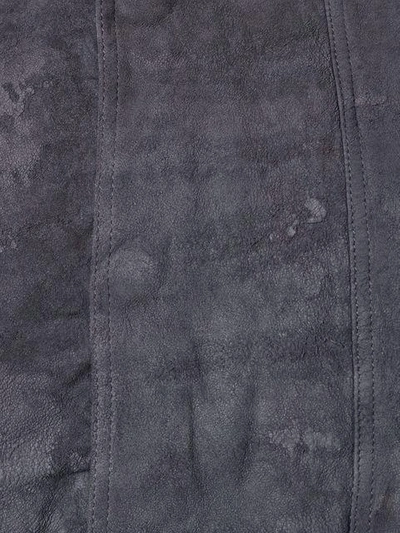 Shop Rick Owens Cropped Bomber Jacket - Grey