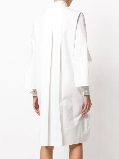 Shop Fendi Pussy Bow Dress - White