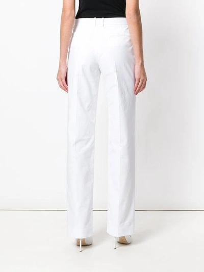 Shop Givenchy High Waist Bootcut Trousers In White