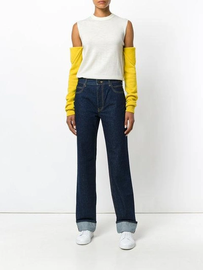 Shop Calvin Klein 205w39nyc Flared Jeans In Blue