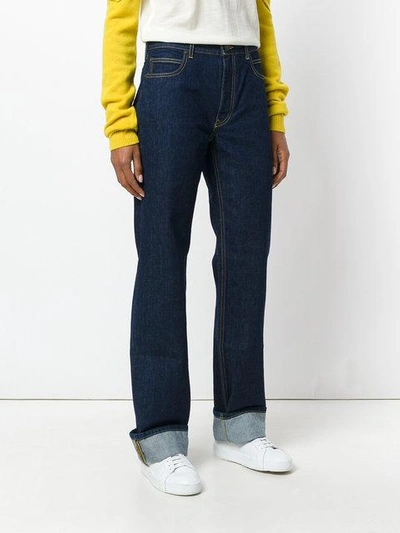 Shop Calvin Klein 205w39nyc Flared Jeans In Blue