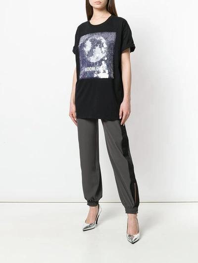 Shop Valentino Moonlover T-shirt - Black