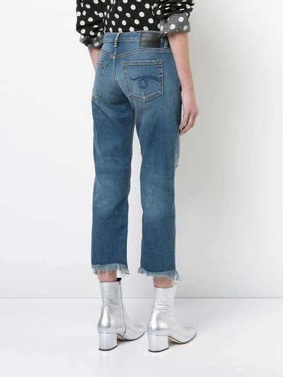 Shop R13 Straight Boy Jeans In Blue