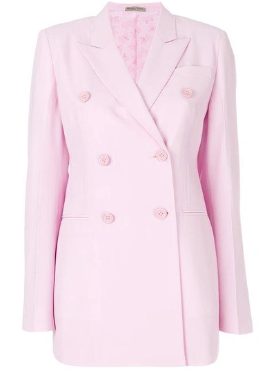 Shop Bottega Veneta Dragee Wool Jacket In Pink