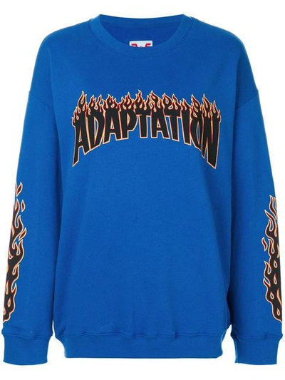 Shop Adaptation Logo Sweatshirt In Blue