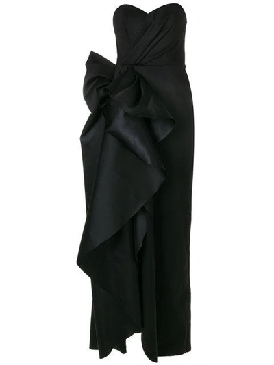 Shop Viktor & Rolf Bonbon Couture Column Gown In Black