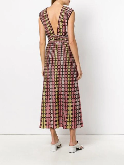 Shop M Missoni Circle Print Dress In Multicolour