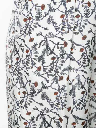 Shop Christian Wijnants Floral Print Flared Trousers