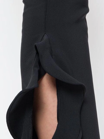Shop Opening Ceremony Cropped Ruffled Trousers In Black