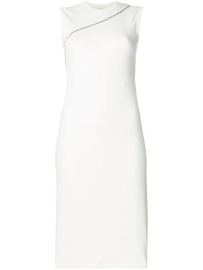 Shop Alyx Ribbed Jersey Stripe Dress - White