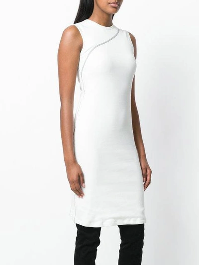 Shop Alyx Ribbed Jersey Stripe Dress - White