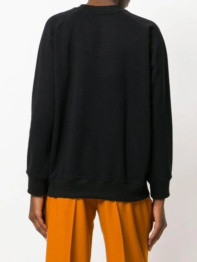 Shop Ioana Ciolacu Printed Sweatshirt In Black