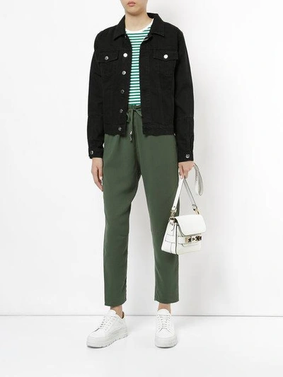 Shop Mads N0rgaard Puvi Slouched Trousers In Green