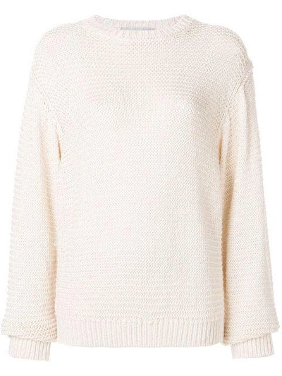 Shop Stella Mccartney Open-knit Jumper In White