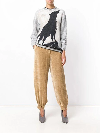 Shop Stella Mccartney Harem Style Trousers In Neutrals