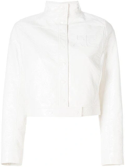 Shop Courrèges Cropped Jacket - White