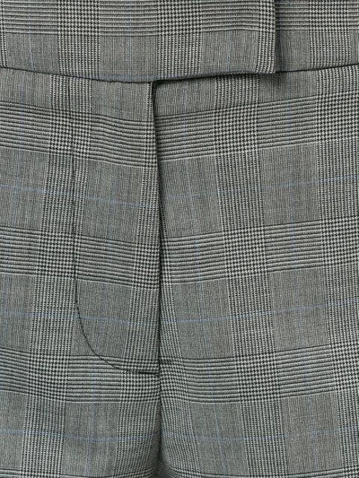 Shop Taylor Glen Plaid Cropped Trousers - Grey