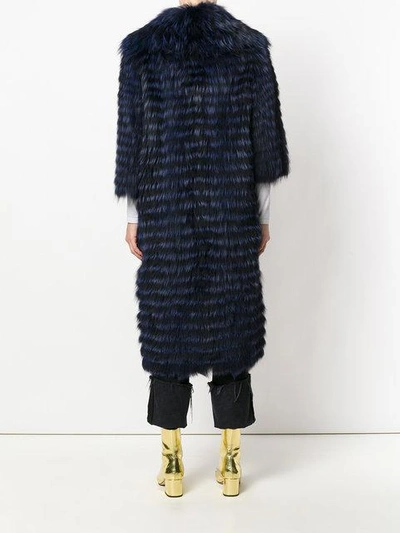 Shop Simonetta Ravizza Chiara Coat In Blue