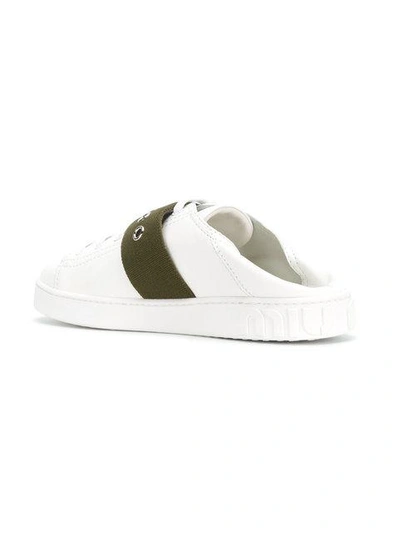 Shop Miu Miu Collapsible Back Sneakers