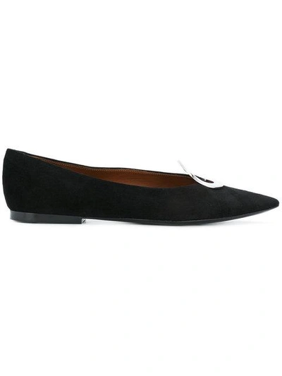 Shop Proenza Schouler Grommet Ballerinas In Black