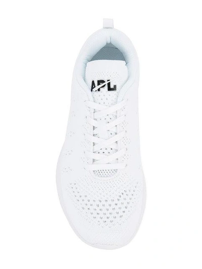 Shop Apl Athletic Propulsion Labs Propelium Fly Knit Sneakers In White