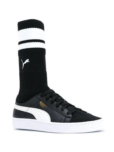 Shop Puma Sock Sneakers In Black